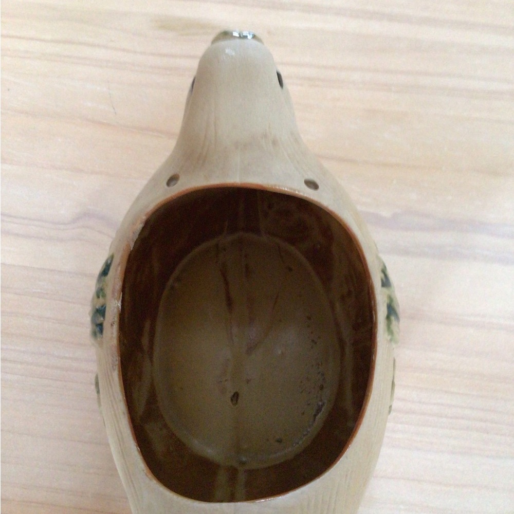 Vintage Dove Planter Hanging Spirtual Boho Pottery 1970s Matte Glaze Clay - Picture 4 of 10